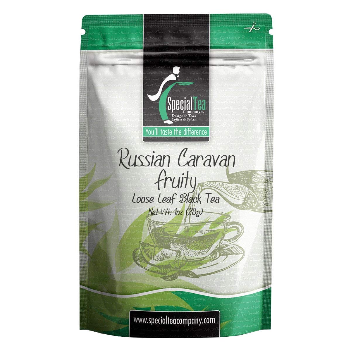 Special Tea Loose Leaf Black Tea Blend, Russian Caravan Fruity, 1 Ounce