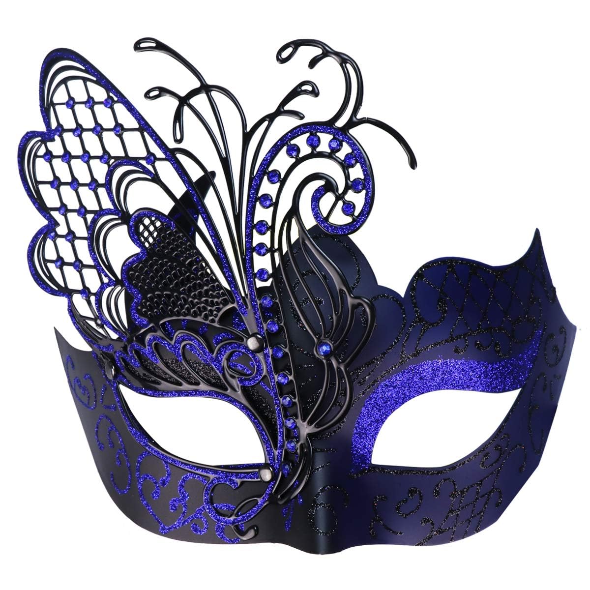 Coddsmz Mysterious Venetian Butterfly Shiny Butterfly Lady Masquerade Halloween Mardi Gras Party Mask โ image 1