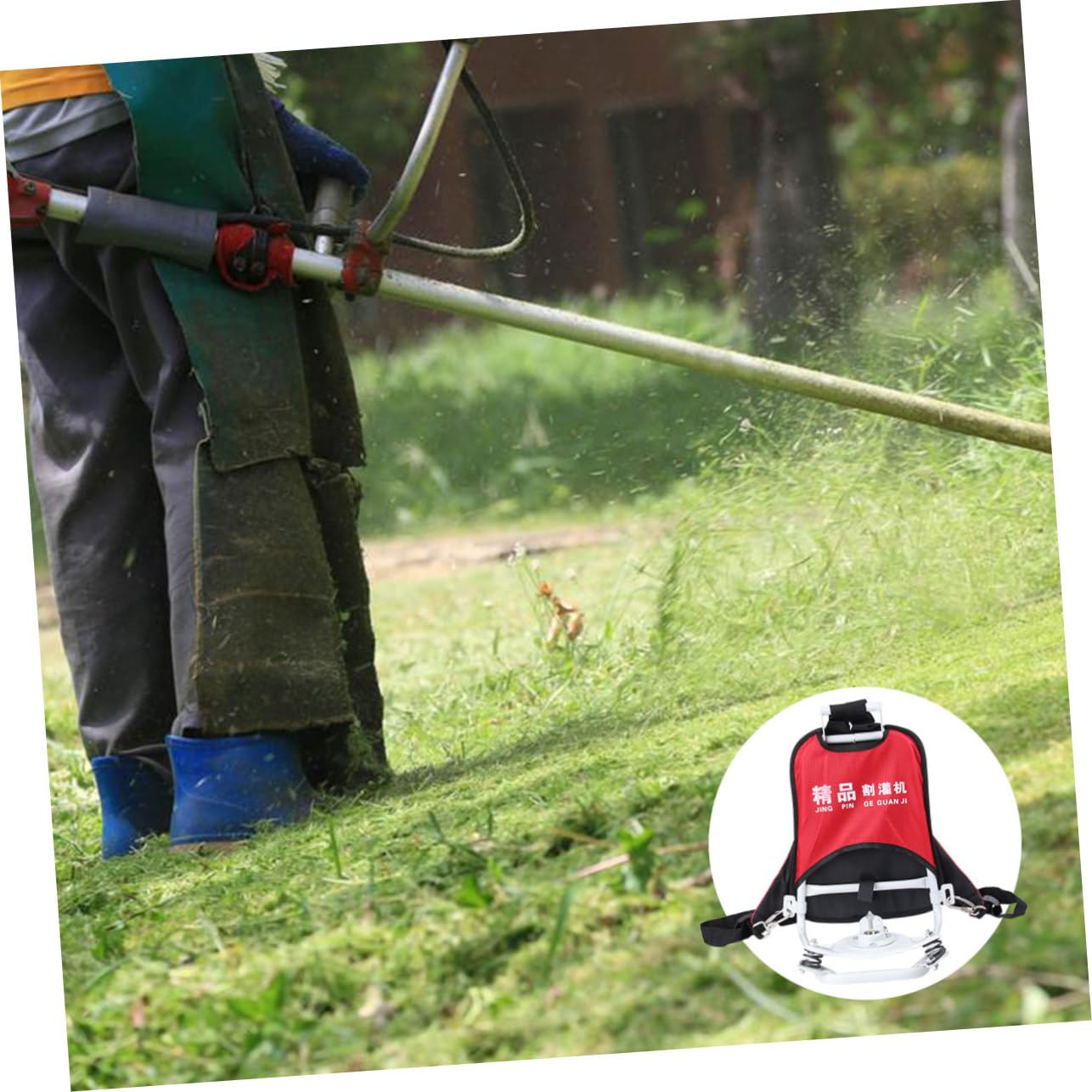 Supporto per Decespugliatore Telaio per Motore Tempi e Tempi Accessorio Trimmer Back Frame per Giardinaggio Leggero e Antiscivolo per Domestico e Te