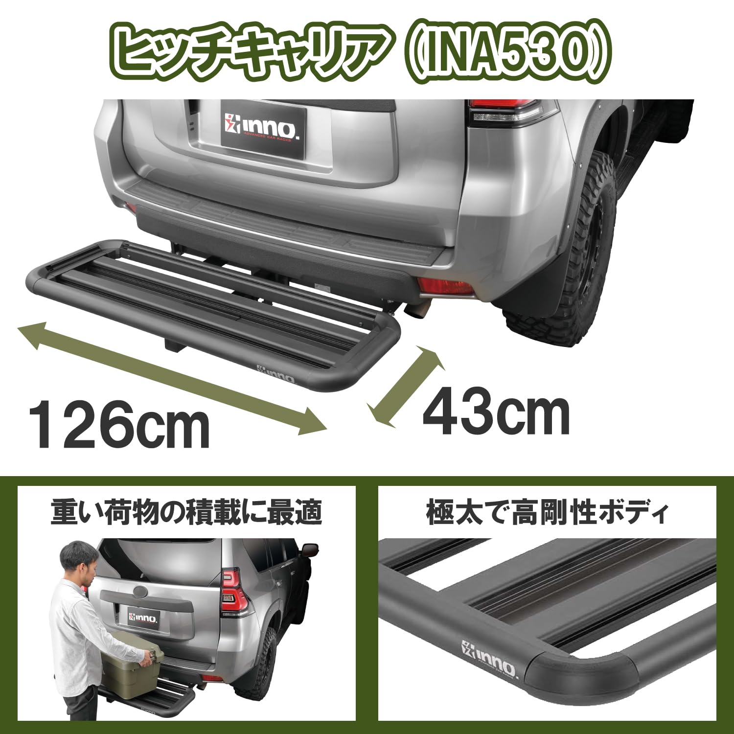 Amazon | カーメイト 乗用車用 INNO ヒッチキャリア 【 バスケット 