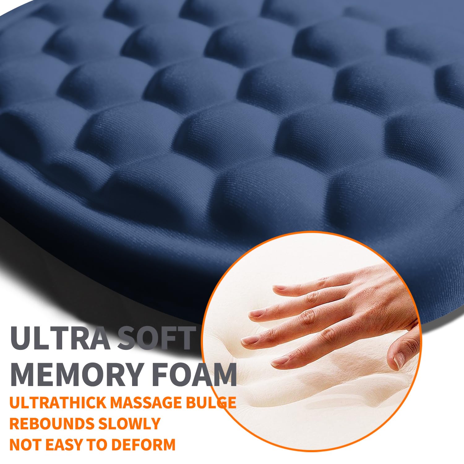 Tappetino per mouse ergonomico con supporto per il polso con cuscino in memory foam per massaggio, sollievo dal dolore al tunnel carpale, tappetino per mouse design per poggiapolsi, 30 x 20
