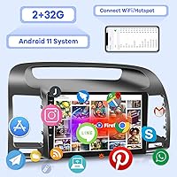 Vista 3 de [2G+32G] Radio de coche para Toyota Camry 2000 2001 2002 2003 2004 2005 2006, 9 pulgadas Android 11 pantalla táctil estéreo, Carplay/Android