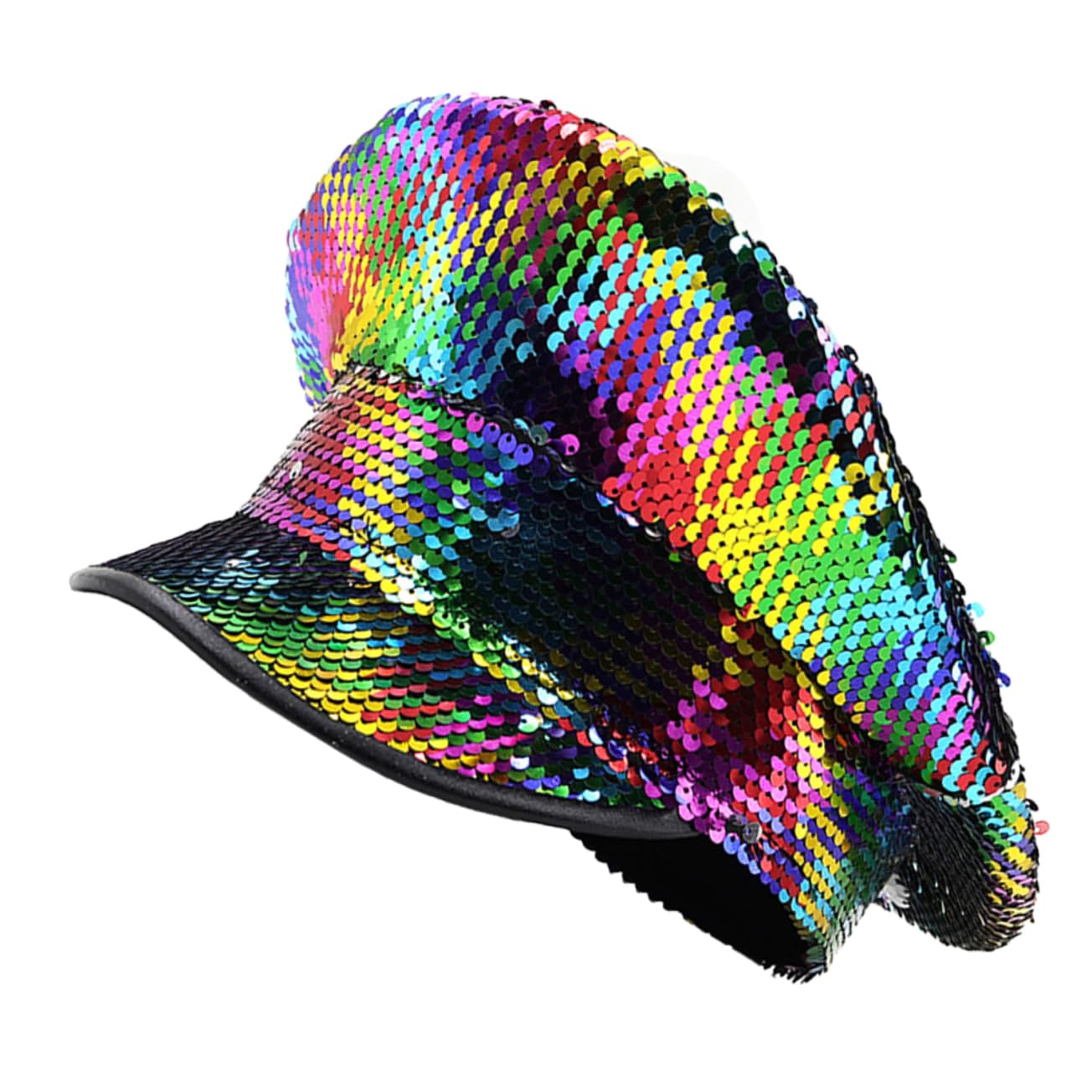 2stücke Disco Party Hut Mit Bunten Pailletten Verstellbar Für Junggesellenabschied Und Festlichkeiten Modisches Accessoire Für