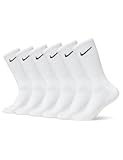 Nike Unisex Adult Everyday Cushioned Training Crew Socks &lpar;6 Pairs&rpar;