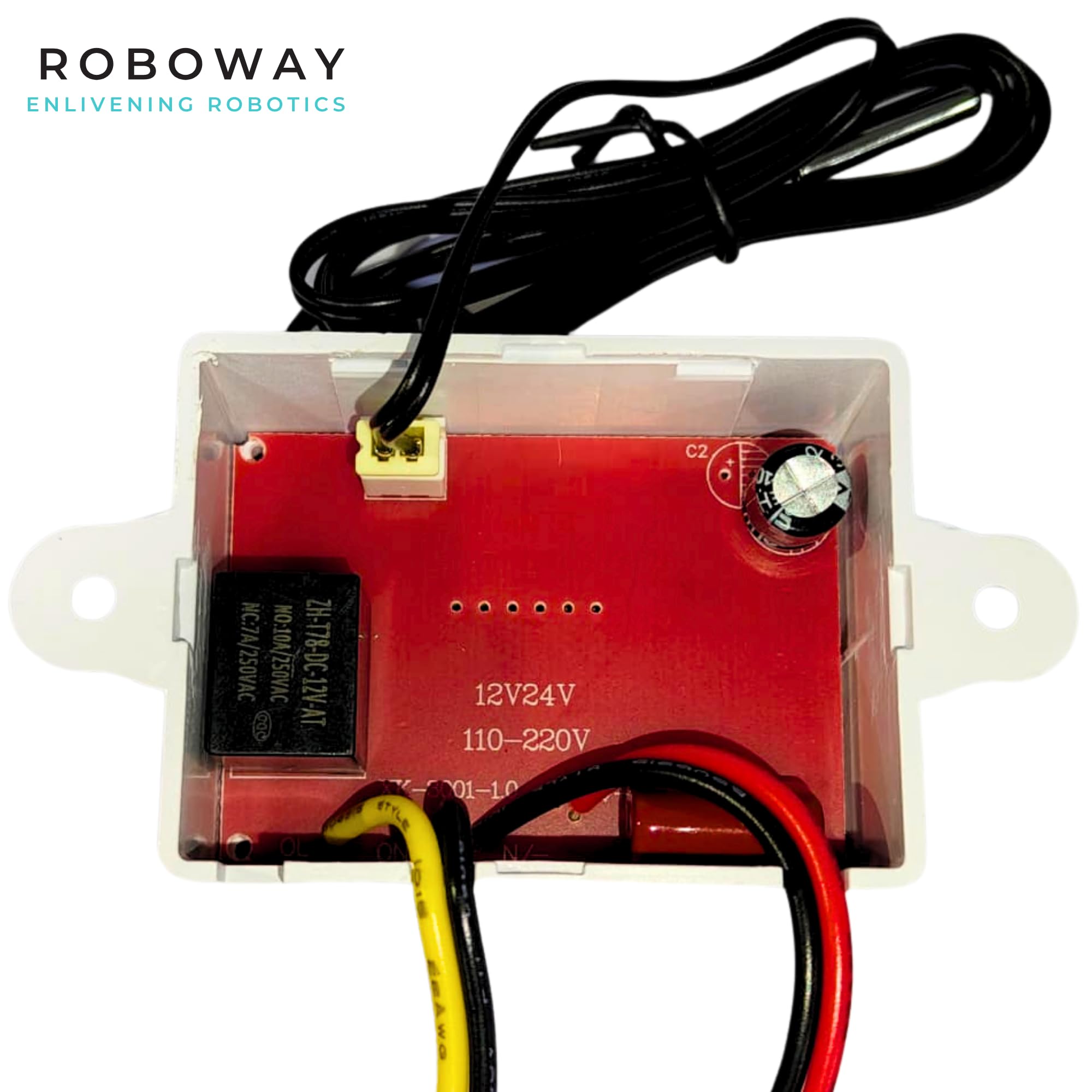 ROBOWAY W3001 Digital Display Temperature Controller 220V 10A | LED Thermostat Control Switch Probe, Temperature Controller for Egg Incubator, Thermocouple Sensor (RW-149) - Electronic Components - Image 6 thumbnail