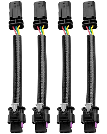 4 PCS 3 Pin Camshaft Adjuster Magnet Harness Wire Extension Kit Fit for Mercedes-Benz 4.7L M278 Engine 2011-2020