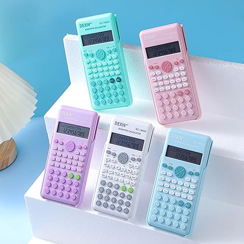 Miniatura 6 de Calculadoras científicas para estudiantes, 240 funciones, calculadora científica estándar de 2 líneas, suministros de oficina escolar, calculadora