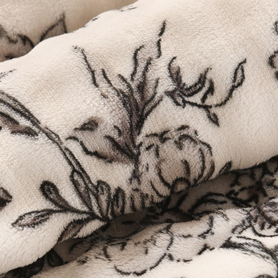 Coral Fleece Throw Blanket for Sofa, Soft Cosy Blankets for Bed, Warm Double, Twin Size Throws, for All Seasons(Gray,4.9'x6.5')