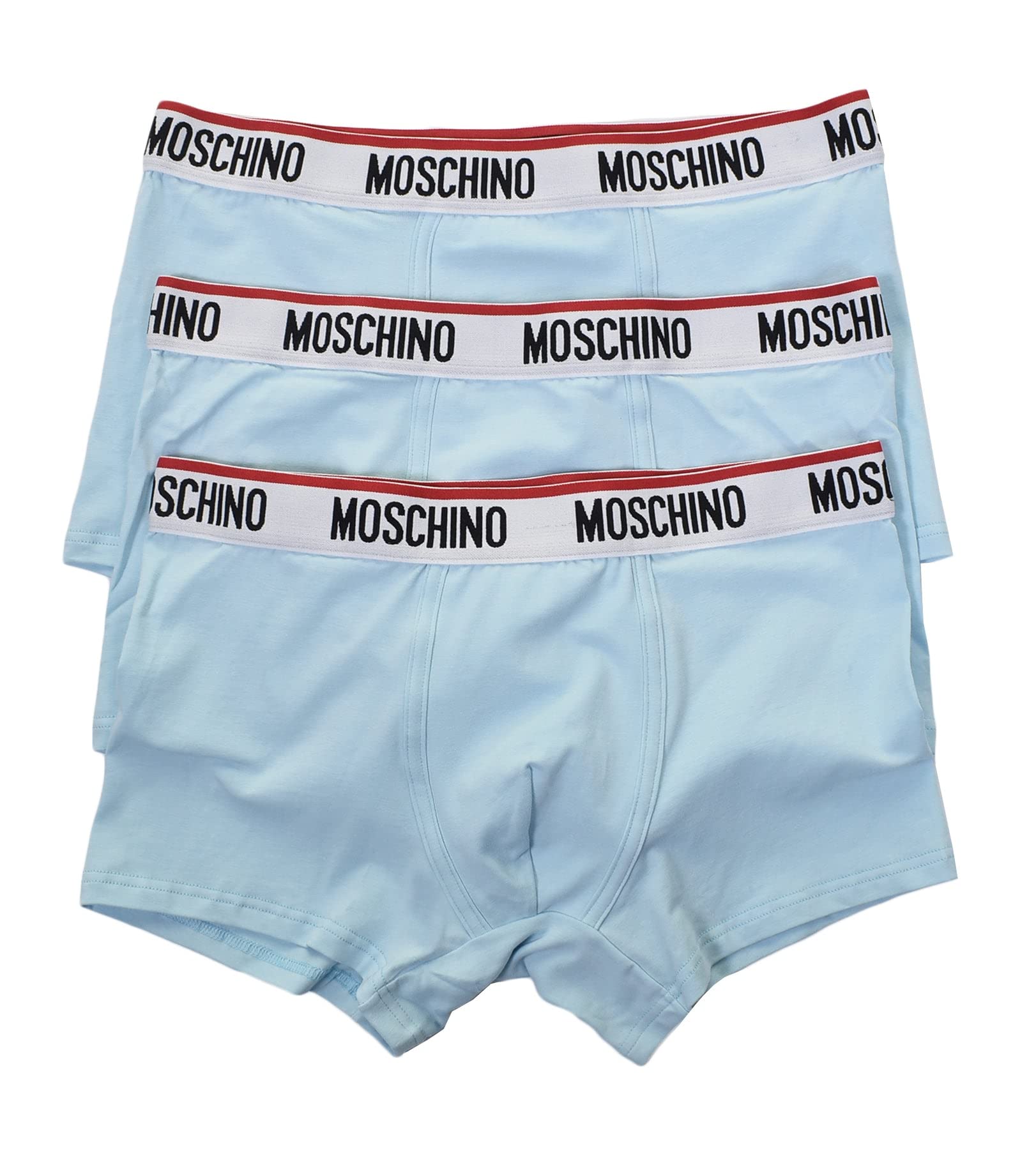 Moschino Sky Blue Underwear 3 Pack Boxers (As8, Alpha, X_l, Regular, Regular)