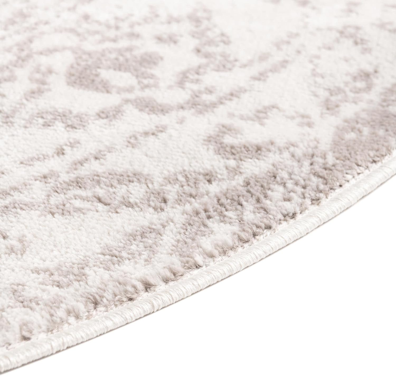 Unique Loom Oxford Collection Area Rug - Bodleian (4' 1" x 6' 1" Oval, Ivory/ Gray)
