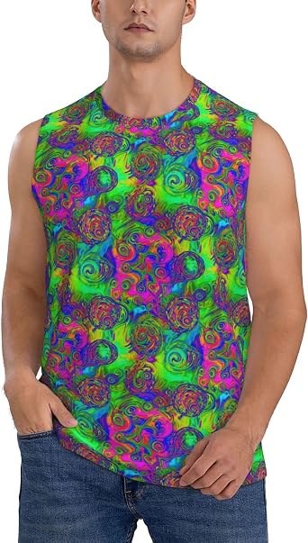 Breathable Muscle Tank Top for Men, Quick-Dry Workout Shirts Summer Wear