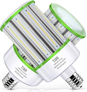 TJBB 2-Pack 120W LED Corn Light Bulb,E39 Mogul Base 5000k Daylight,16,800lm, 400W HPS/Metal Halide Replacement for Commercial & Industrial High Bay Lighting,Parking lot,Factories,120 to 277V