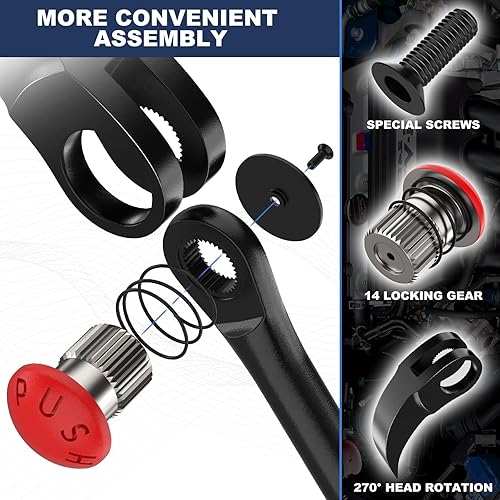 Miniatura 3 de Juego de 4 barras de palanca de indexación (8, 10 y 16 pulgadas), barra de palanca plana resistente de 7 pulgadas y 3 tornillos, juego de barra de