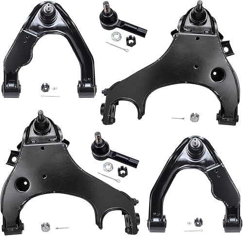 Miniatura 49 de Detroit Axle - Kit de brazos de control delanteros de 6 piezas para Toyota Corolla 2014-2019, 2 brazos de control inferiores con rótulas, 2 varillas