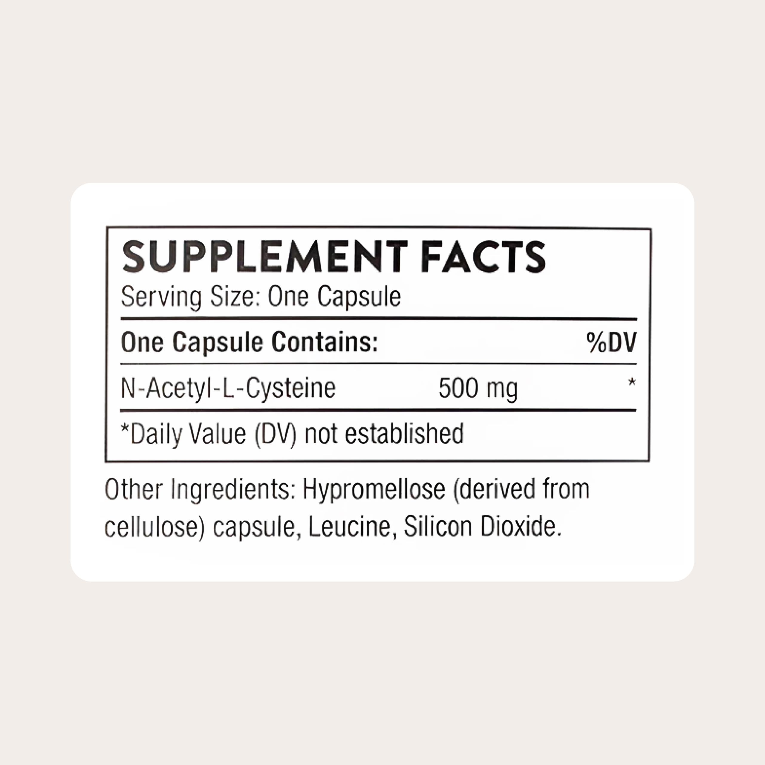 THORNE NAC, 500 mg N-Acetylcysteine, Amino Acid Supplement, 180 Capsules — Amazon image 2