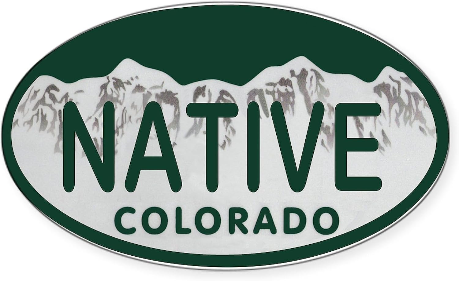 CafePress Native Colo License Plate Oval Bumper Sticker Car Decal