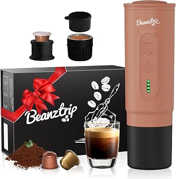 H02 PRO Portable Espresso Maker, Mini Electric Coffee Maker Compatible with Ground Coffee & NS Capsule, 20 Bar Travel Espresso Machine with Self-Heating for Camping, RV