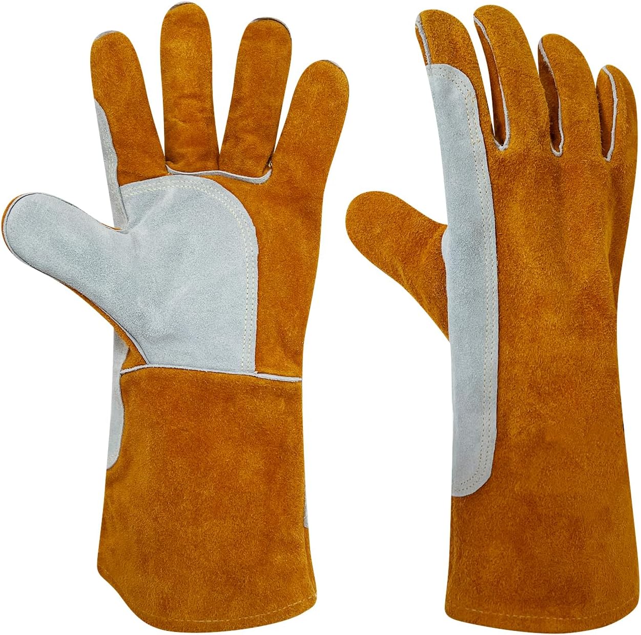 14 Leather Welding Gloves, Fire and Heat Resistant Togo Ubuy - Main Image