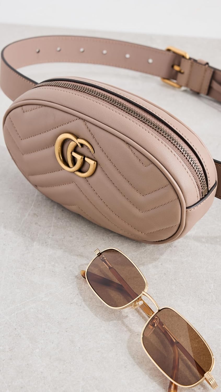 Gucci Women's Pre-Loved Marmont Waist Bag, Neutral, Tan, One Size - Image 3