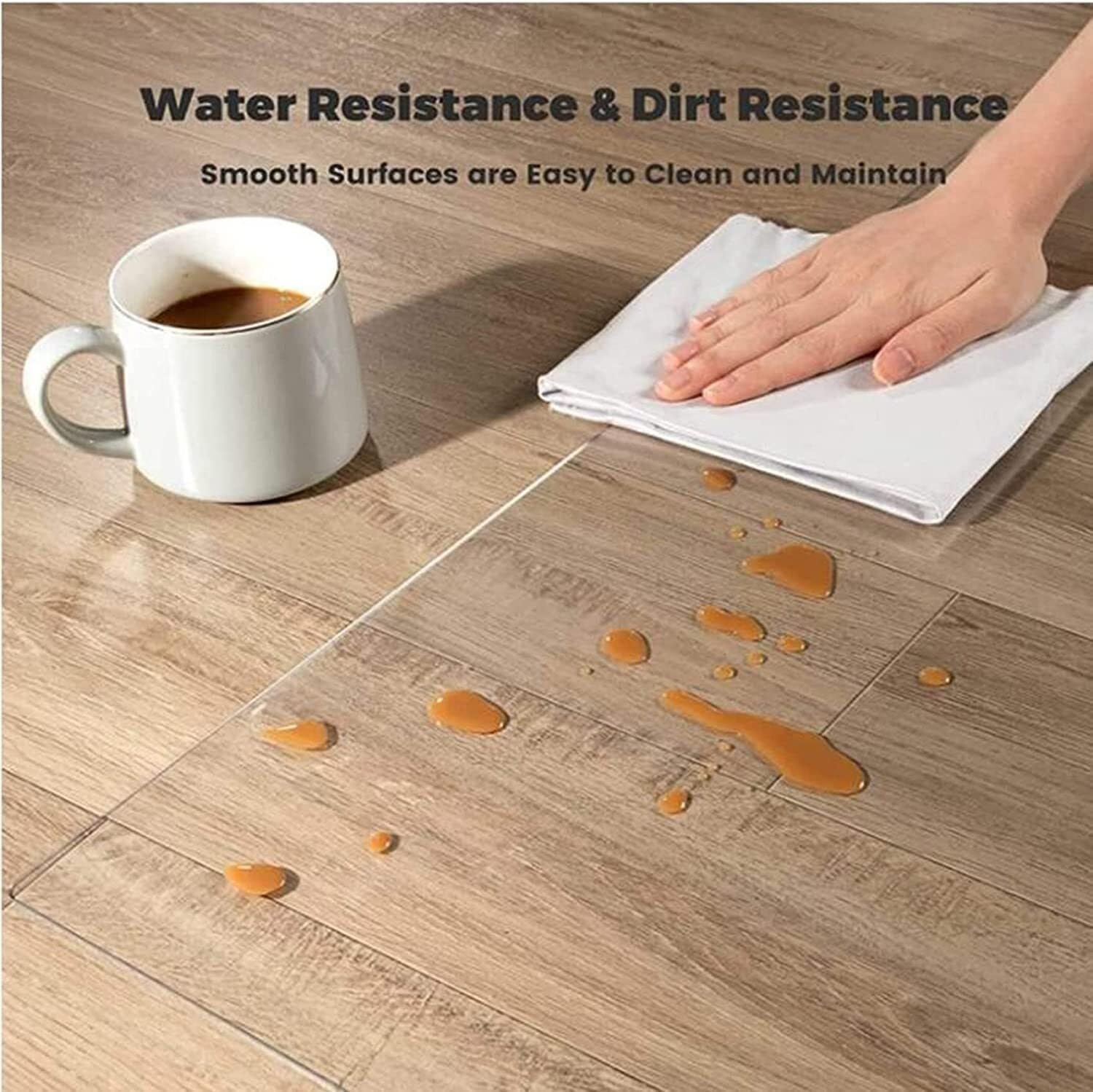 Tapis de Chaise Transparent pour entrée, Tapis de Sol antidérapants pour chaises de Bureau, Tapis de Protection antidérapants pour Bureaux et Maison (100 x 120 cm)