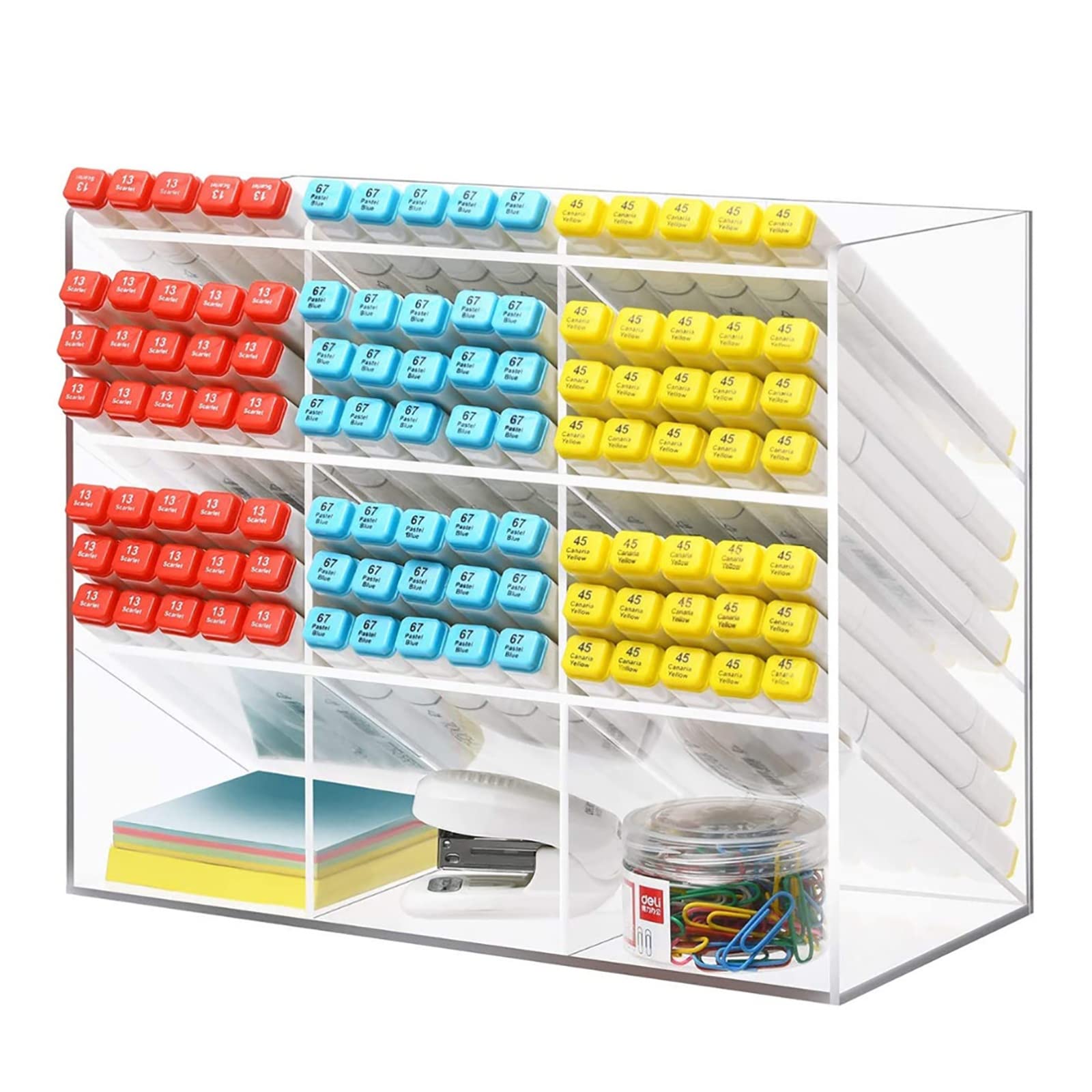 アクリルペン立て まとめ買いセット】無印良品 アクリルペンスタンド 約幅5.5×奥行