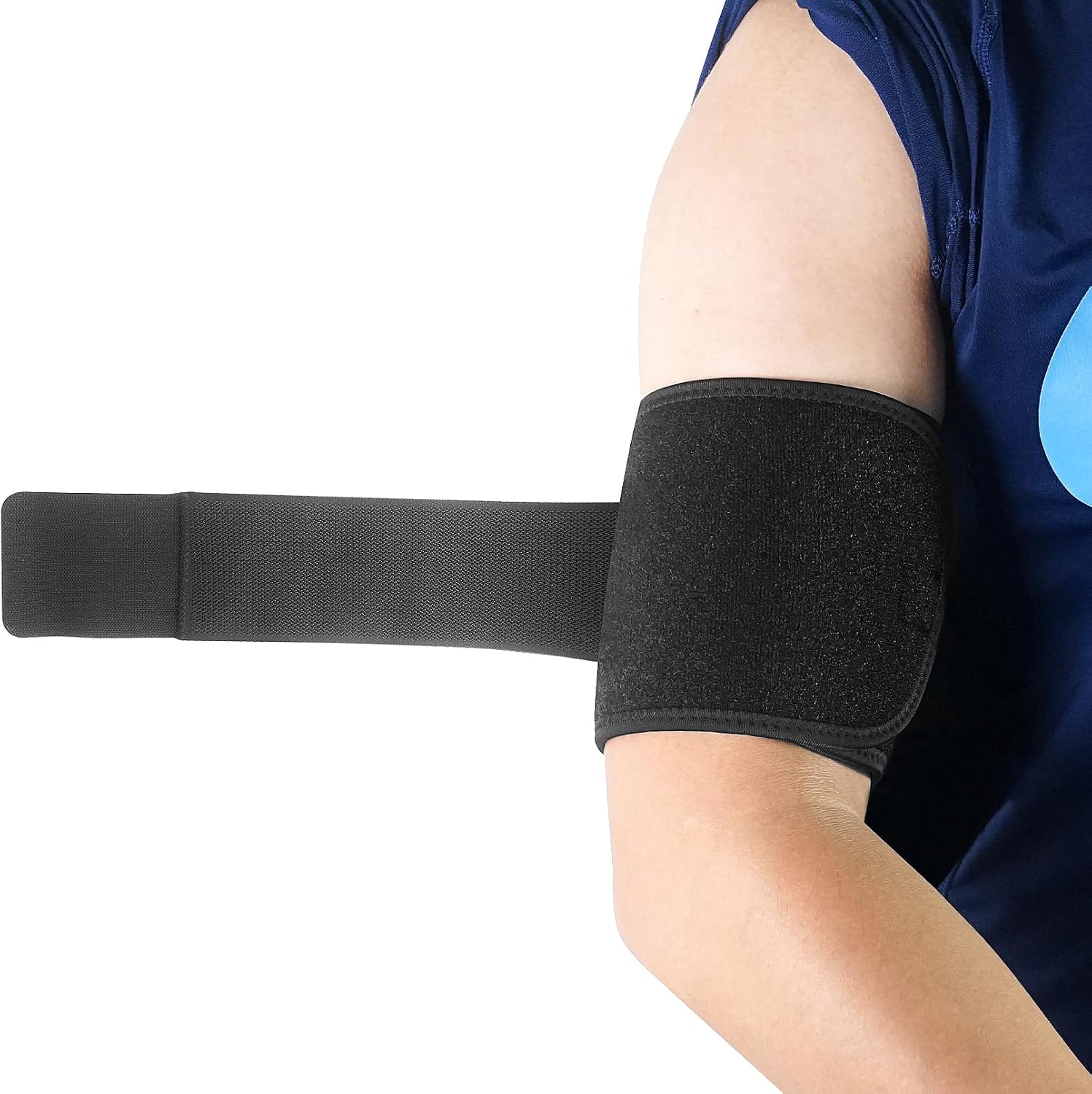 Luwint Compression Upper Arm Sleeve Wrap, Adjustable Bicep Tricep Tendonitis Brace Support