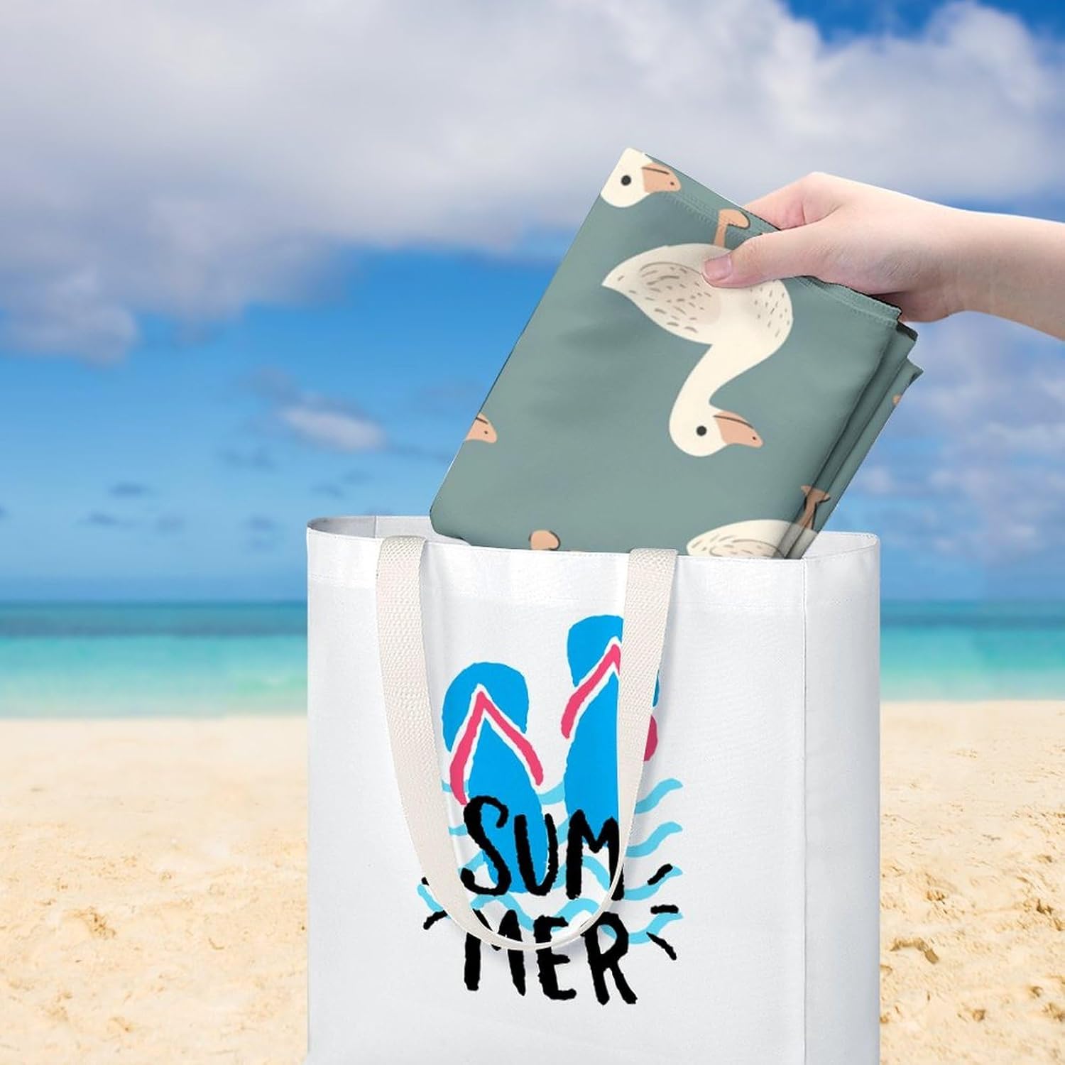 Ducks Cute Pattern Oversized Beach Towel Soft Absorbent Pool Bath Swim Towels for Adults Travel Vacation Gifts 130x80cm