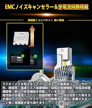 Amazon | WENLE 超爆光 H4/H19 led ヘッドライト バルブ Hi/Lo