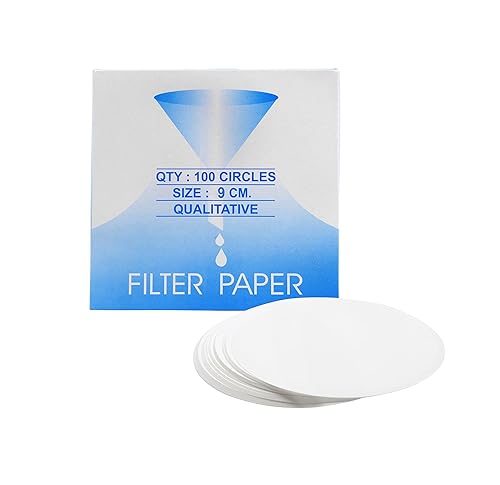 Eisco Labs - Papel de filtro de calidad prémium 35in de diámetro velocidad media 85 GSM tamaño de poro de 10 micras paquete de 100 unidades