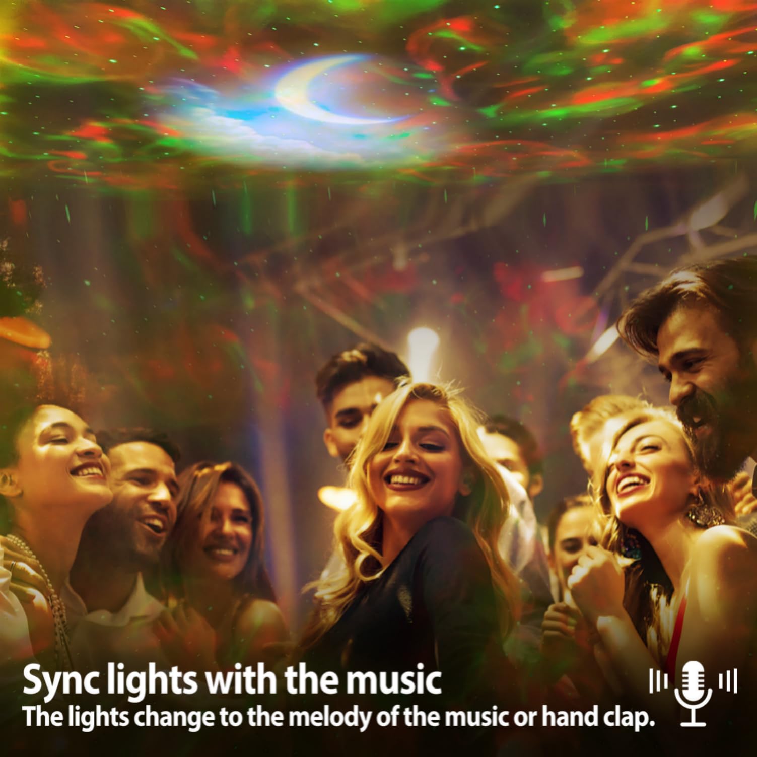 Moredig Proiettore Stelle Soffitto, Lampada Stelle Proiettore Galaxy LED Nebulosa Cielo Stellato Nuvola Luna luce notturna con Telecomando, 10 Modalità Colorate,Regali per Bambini, Adulti