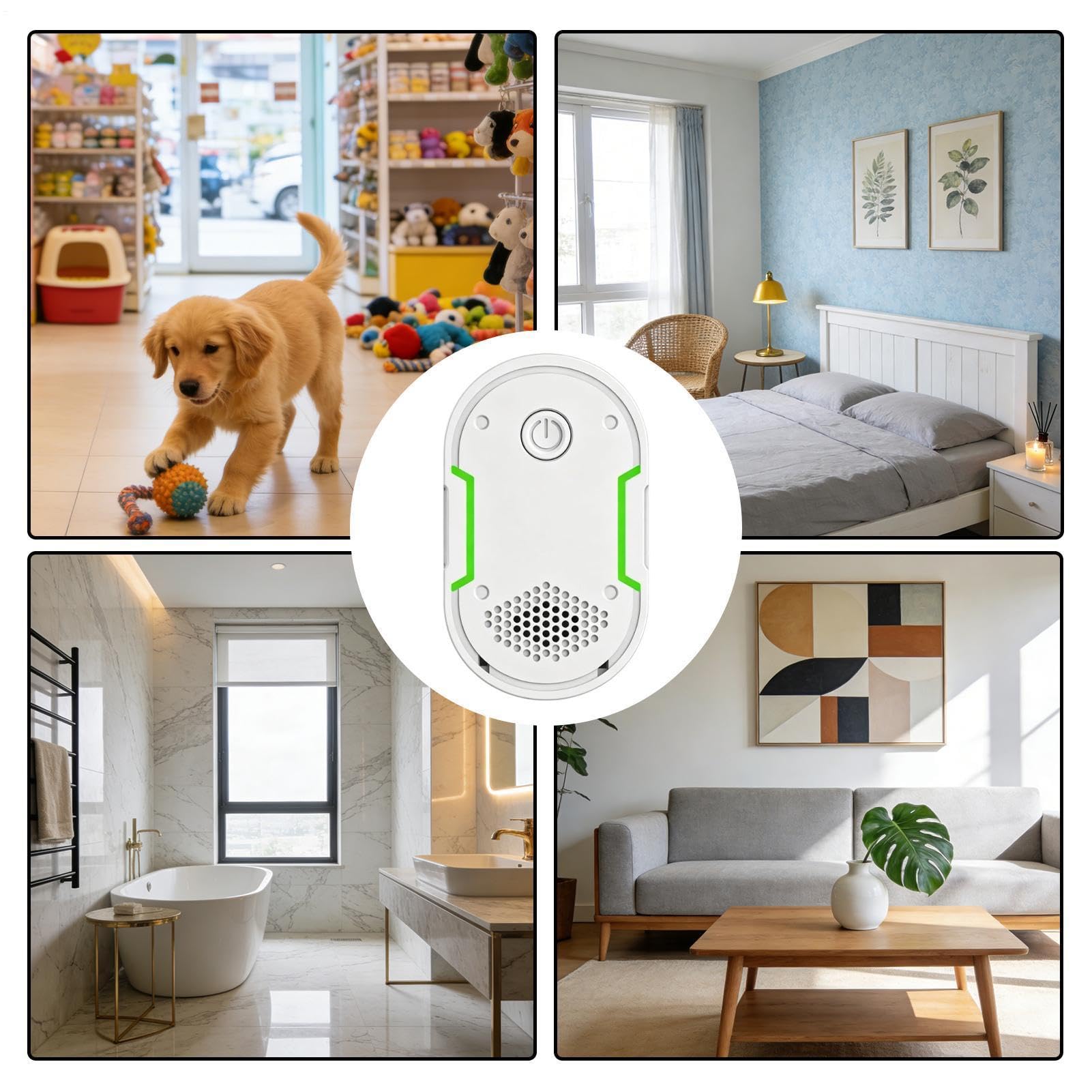 Desodorizante para arenero purificador enchufable inteligente contra el | Desodorizante Eléctrico para Arenero de Para hogar oficina balcón dormitorio salón apartamento