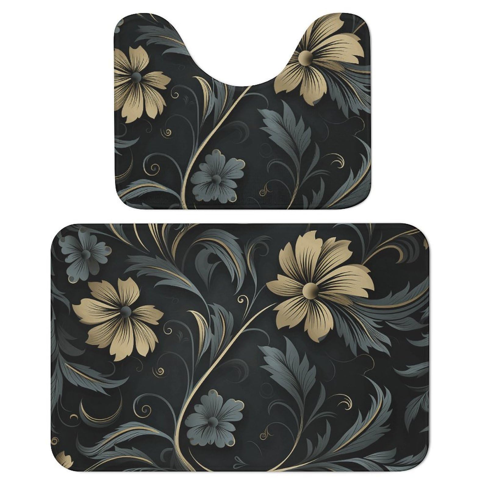 Tapis de salle de bain antidérapant pour éviter les glissades lot de 2