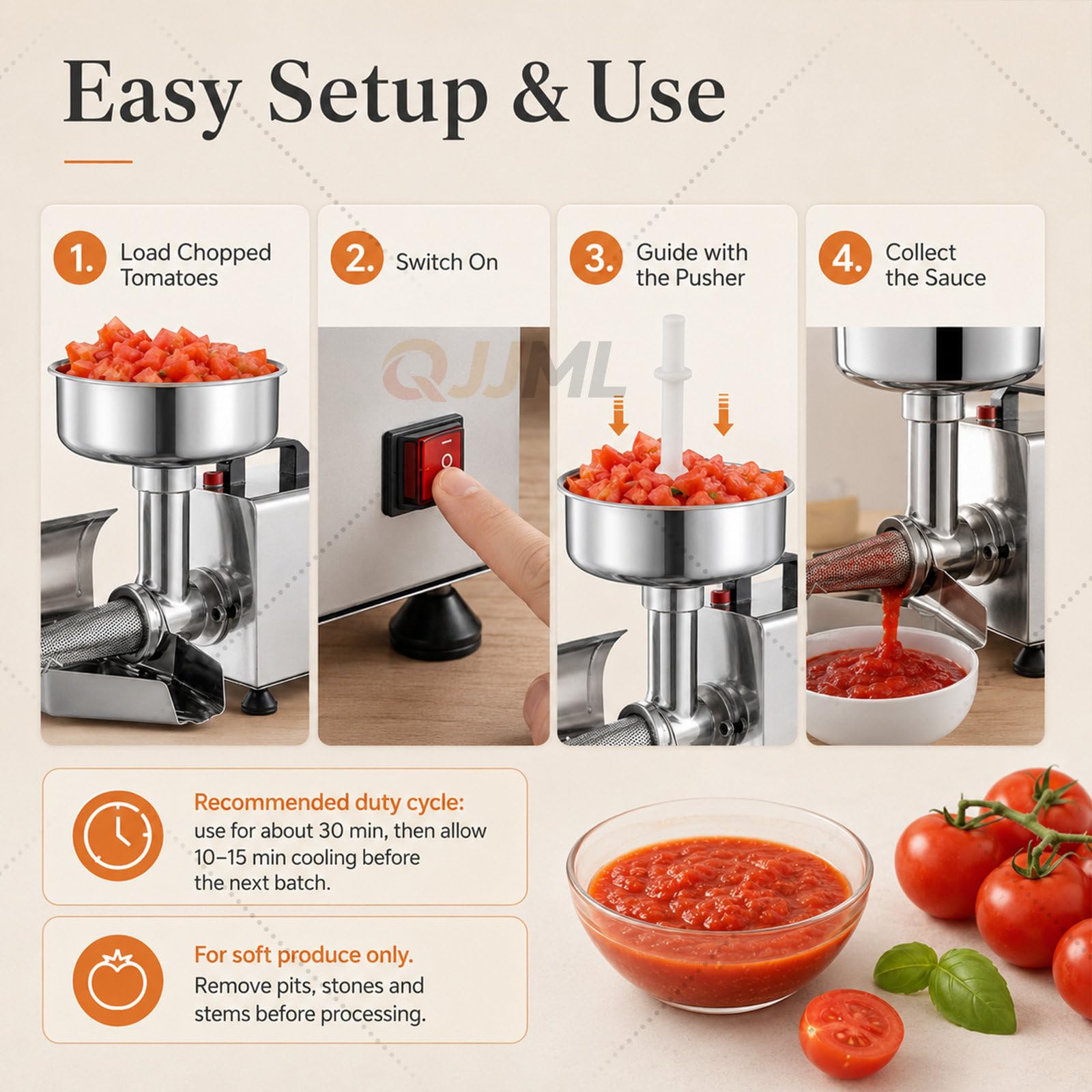 Passaverdure per Pomodori 450W | Salsa E Lotti
