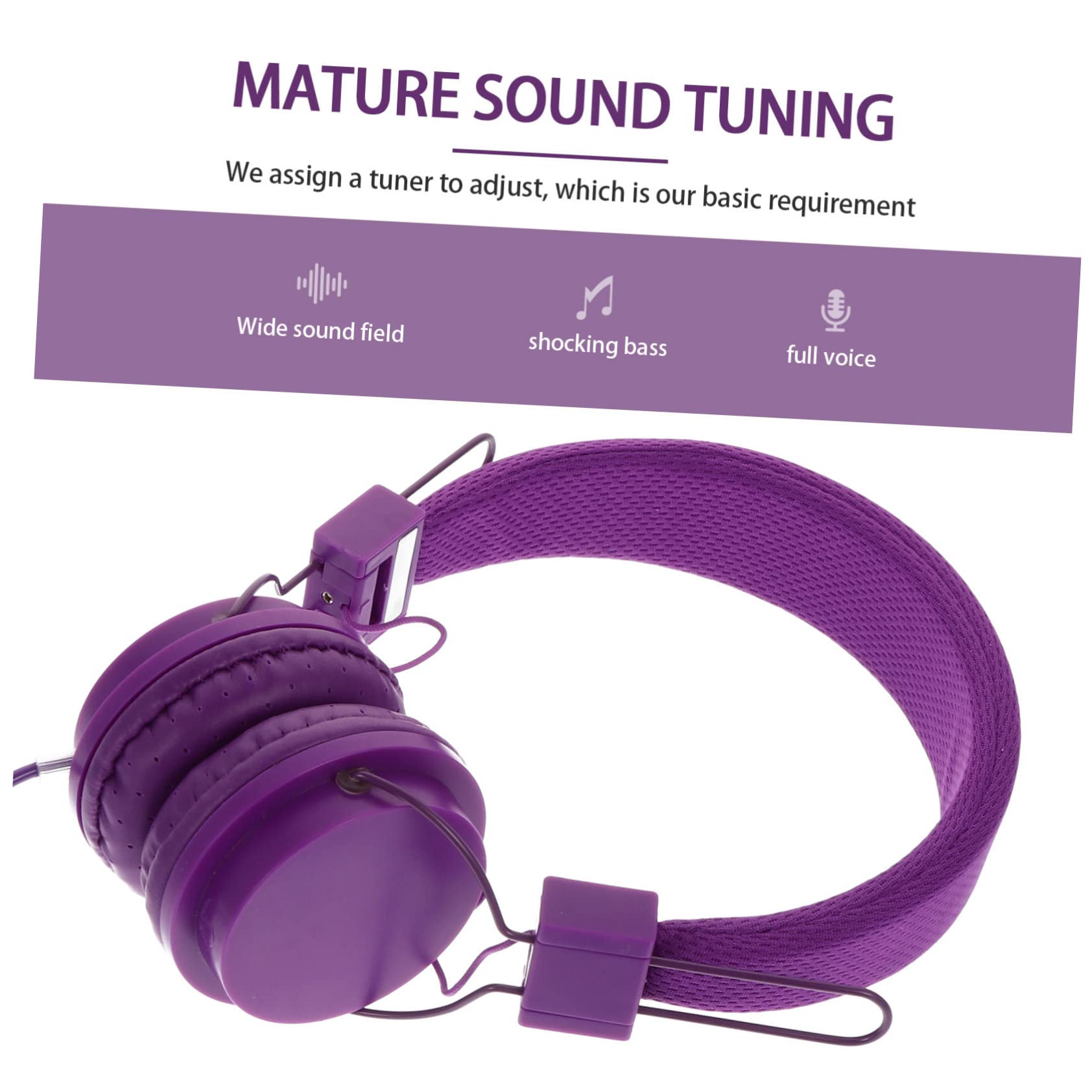 Lurrose Cuffie Over Ear Cavo Cuffie Overear per Gaming Stereo Auricolari da Gioco per Computer e Telefono Bassi Potenti e Resistenza all Usura