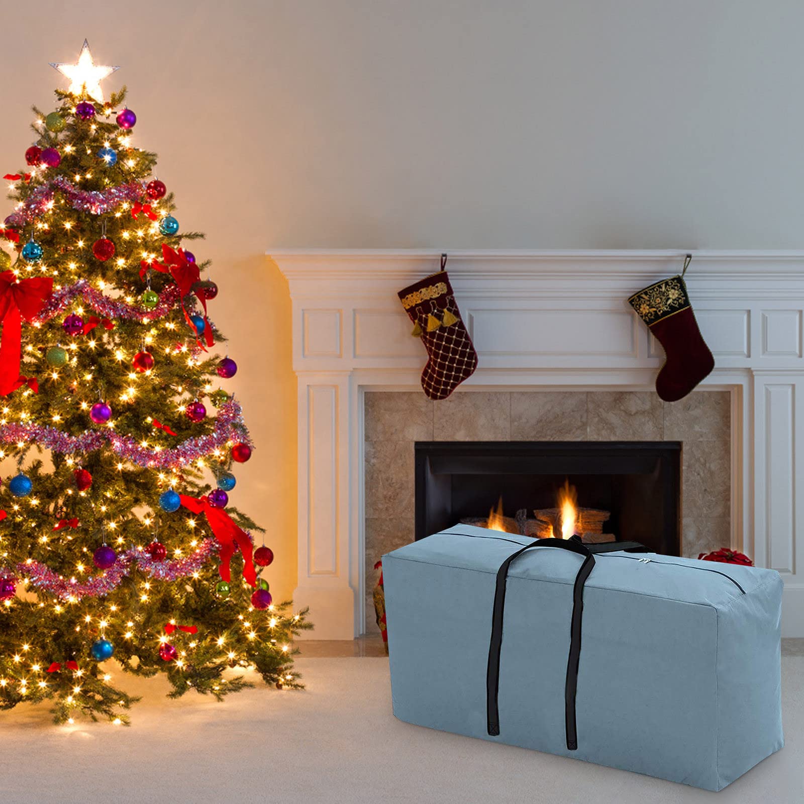 Weihnachtsbaum-Aufbewahrungstasche zum Aufbewahren von Weihnachtsbaum- Aufbewahrung zu Hause Aufbewahrung aus strapazierfähigem wasserdichtem Material