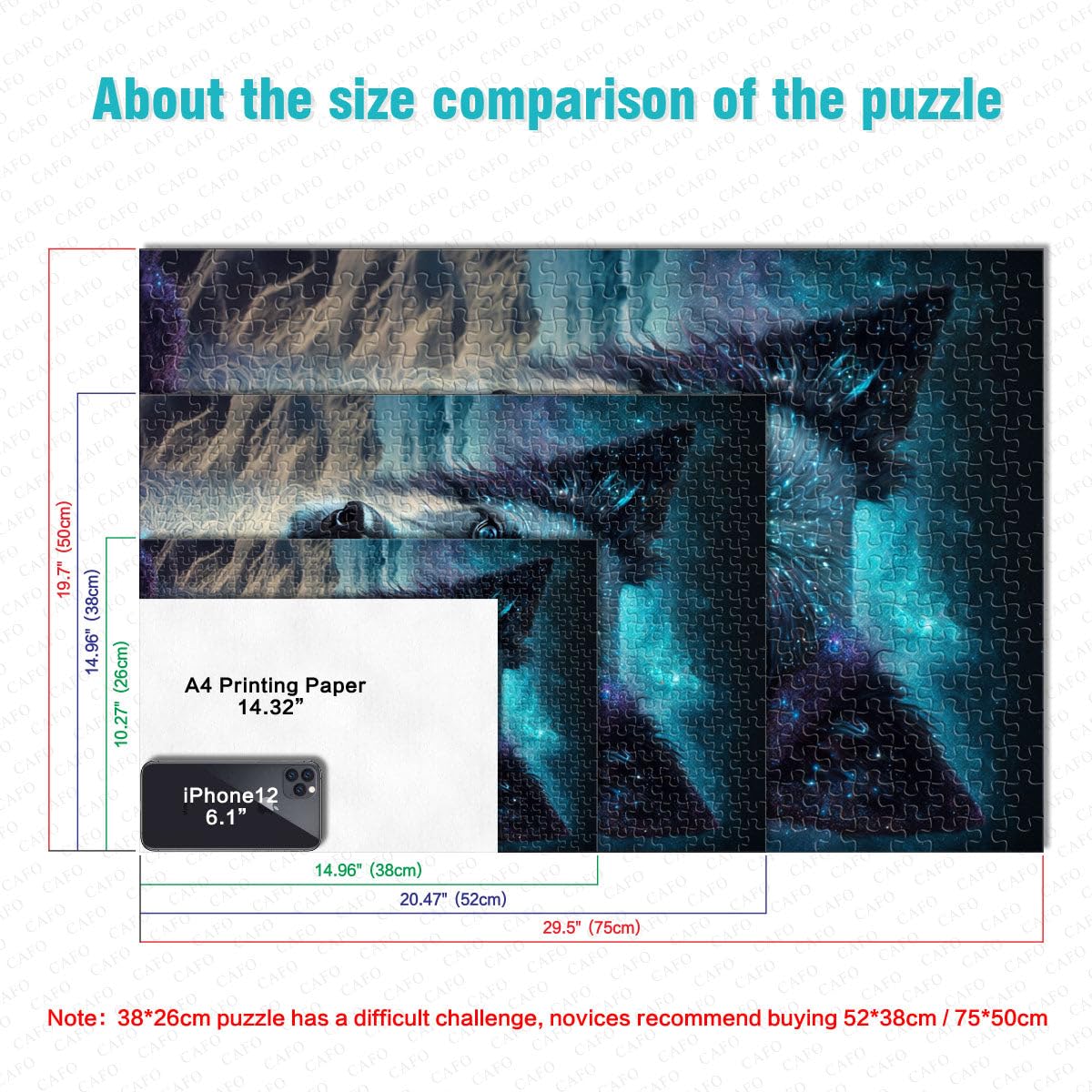 Puzzles para adultos 2000 piezas Galaxy Border Collie DIY Puzzle Toys Stress Reliever Staycation Kill Time 27,56 pulgadas x 39,37 pulgadas Adecuado para adolescentes de 14 años y mayores