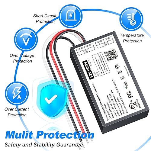 Miniatura 4 de Fuente de alimentación LED de 60 W 12 V, entrada universal AC100-240VAC. voltaje constante salida LED transformador controlador para luces LED