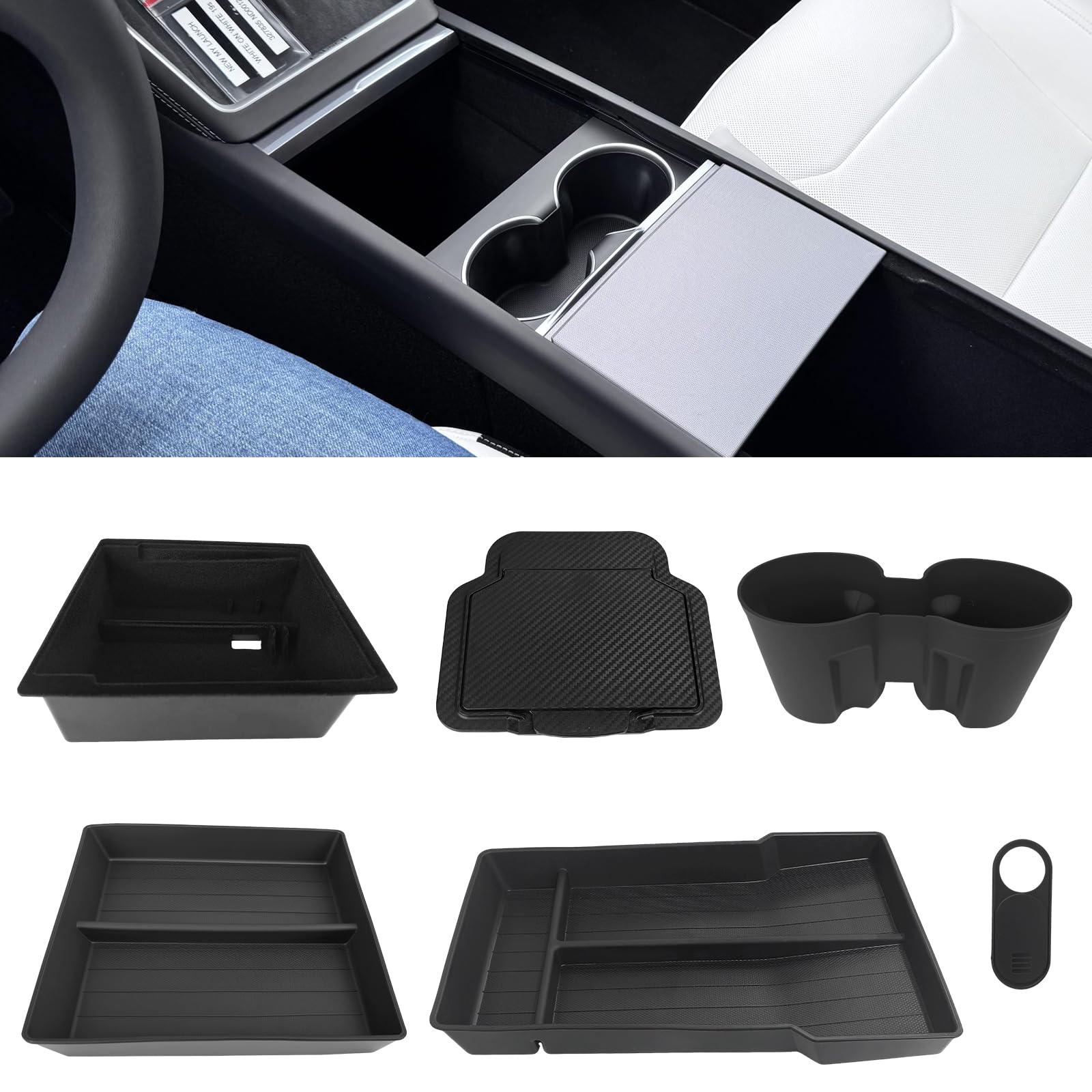 organizer voor de middenconsole van de auto voor