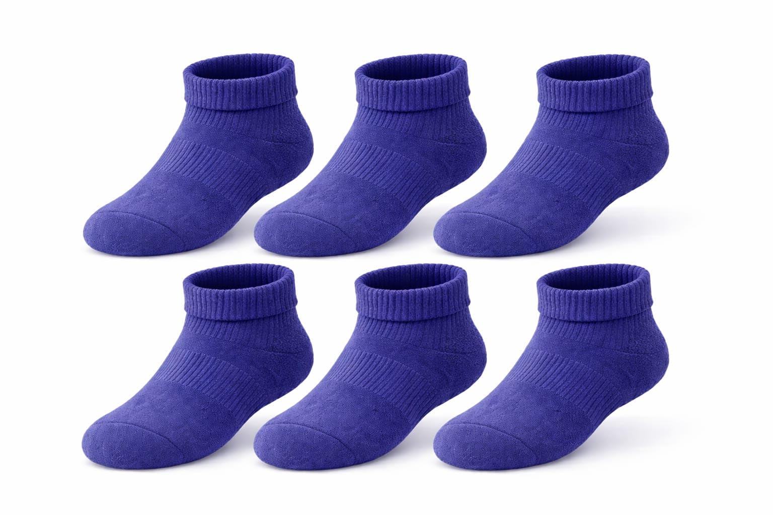 RJT Free Size Ankle Socks for Men & Women | Navy Blue Plain Half Terry Cotton Socks | Low Ankle | Soft & Comfortable | Pack of 2 Pairs - Free Size-picture-24