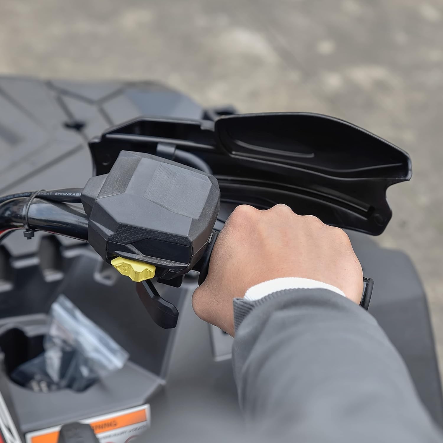 SAUTVS Handguards with Mount Brackets Kit for Polaris Sportsman Scrambler 400 450 570 850 XP 1000 2007-2025 Black Hand Guards Protector Accessories (2PCS, Replace #2876846, 2879380)