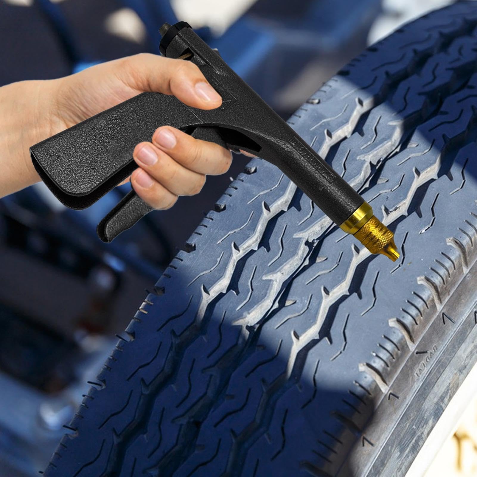 Reifendübel Reparaturset - Tubeless Reifenreparatur Reifenpunktion Reparaturset | Reifendübel Reparaturset Quick Fix Tool Pilzstopfen Kit Tragbare Tubeless Tire Punk Reparaturset