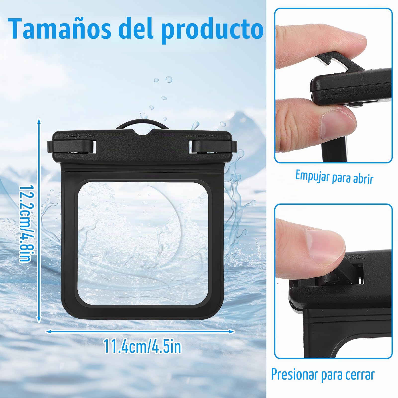 Estuche Flotante Impermeable para Llaves de Coche, Paquete de 2 Llaveros y Riñonera