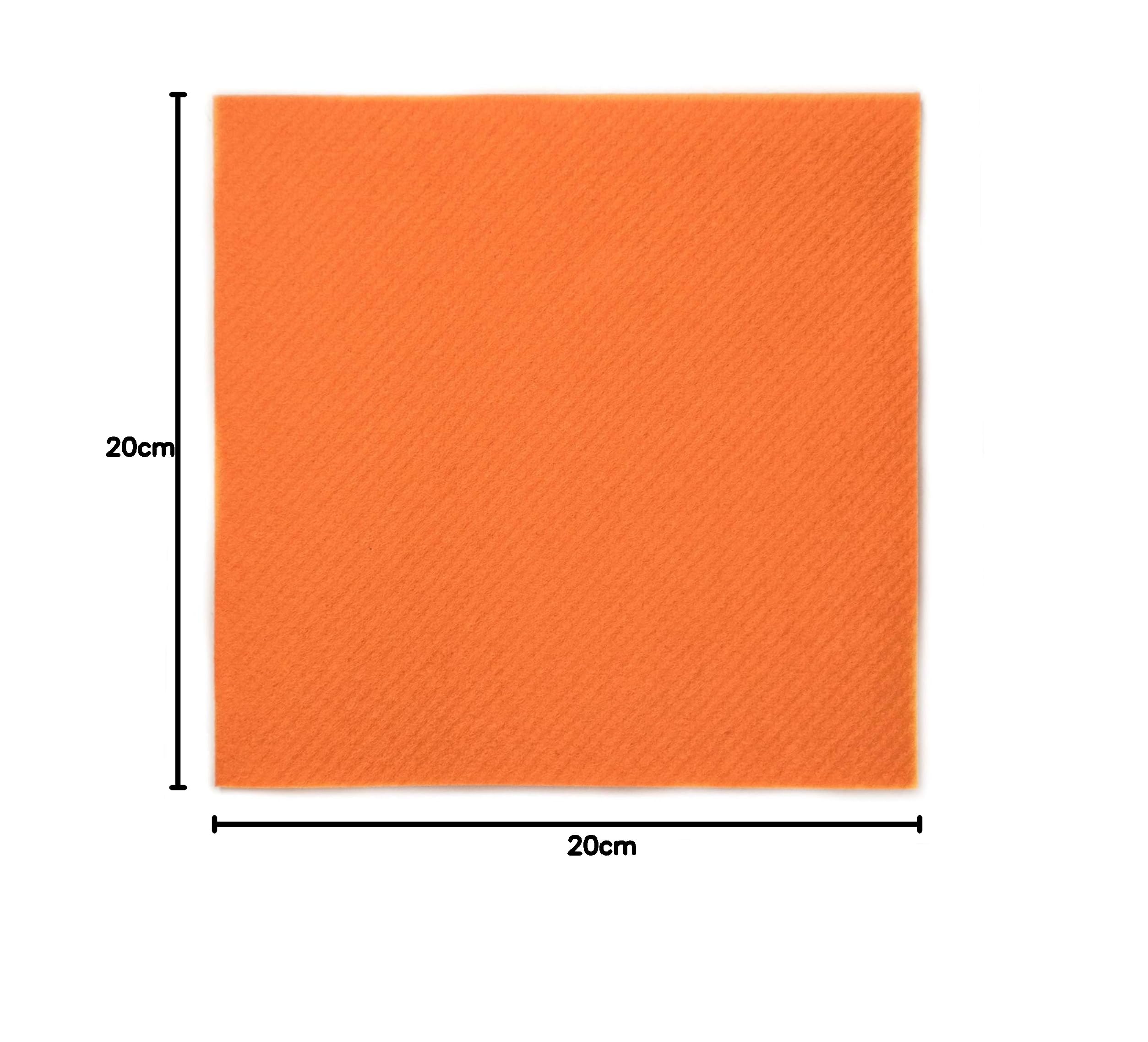 Airlaid 023 - Tovaglioli da cocktail, 20 x 20 cm, colore: Arancione