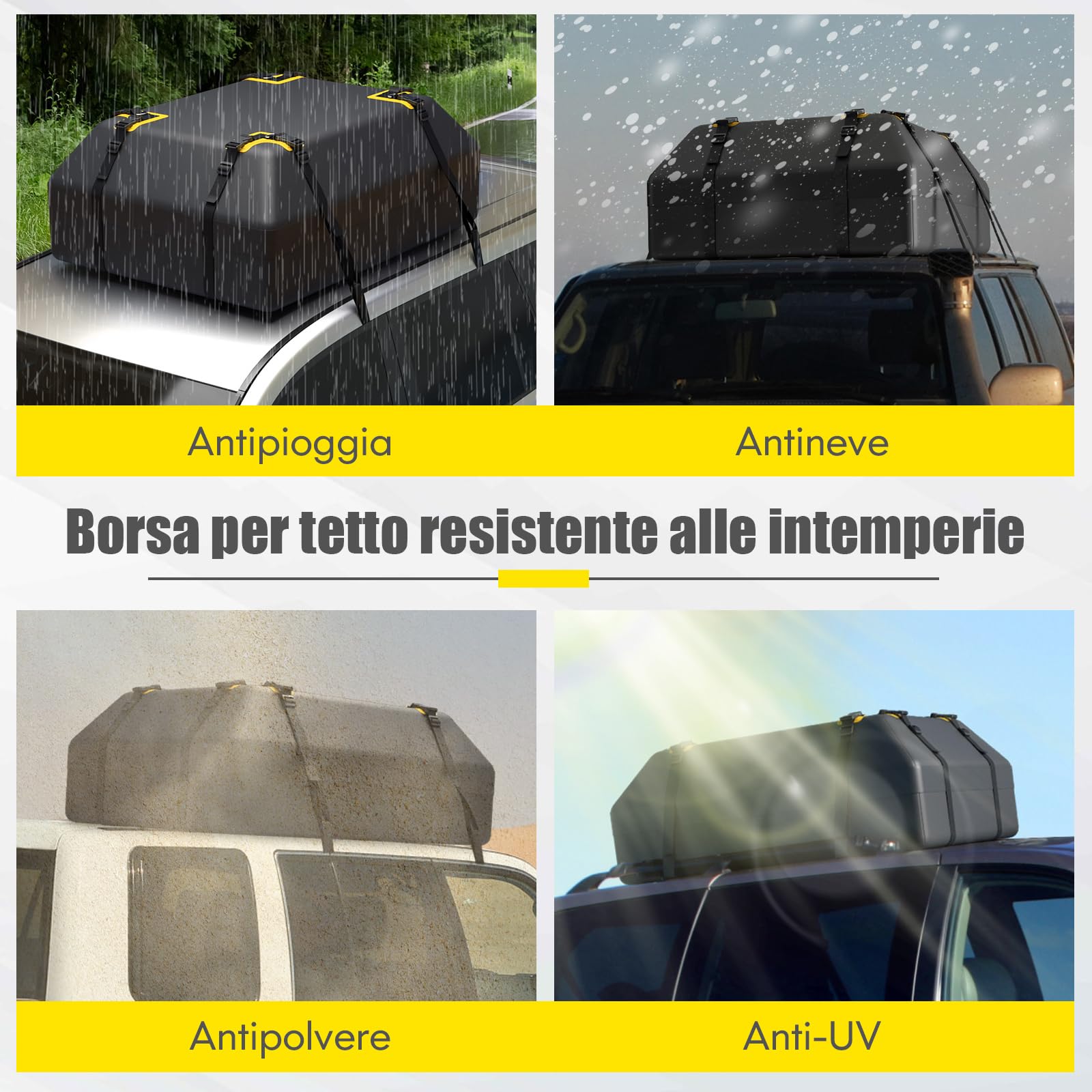 Borsa Da Tetto Per Auto, Portapacchi Impermeabile, Universale, Da Viaggio Acquista In Modo Economico - Spedizione Gratuita, Recensioni Reali Con Foto - Foto 2