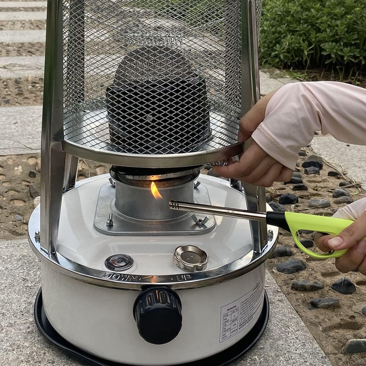 Portable Kerosene Heater Stove Non Electric Camping Stove Burner Indoor Kerosene Convectheater with 6 Wick/4.6L-6 Dochte-2 Handschuhe ()