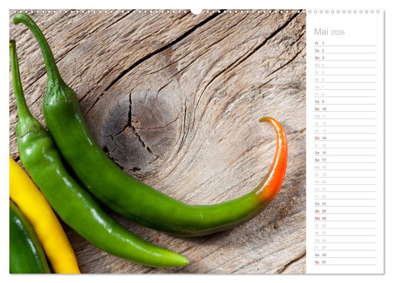 Küchenkalender 2026 (Wandkalender 2026 DIN A2 quer), CALVENDO Monatskalender: Schöner Terminkalender mit Küchemotiven (CALVENDO Lifestyle)