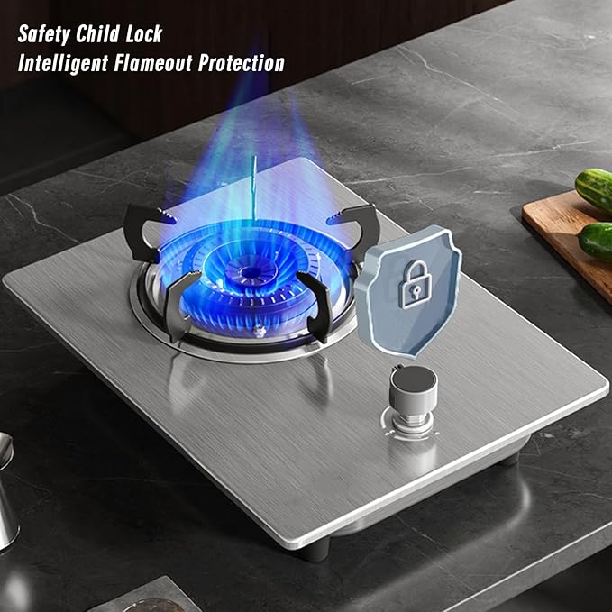 Estufa de gas 1 puesto 30 cm empotrable 110V miniatura 8