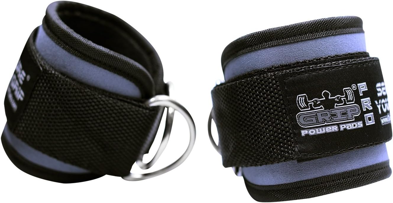 Ankle Straps for Cable Machines Double D-Ring Gym Adjustable Neoprene Premium Cuffs to Enhance Legs Abs & Glutes Kickbacks Workouts Leg Curls Extensions Booty Hip Abductors Exercise for Men & Women
