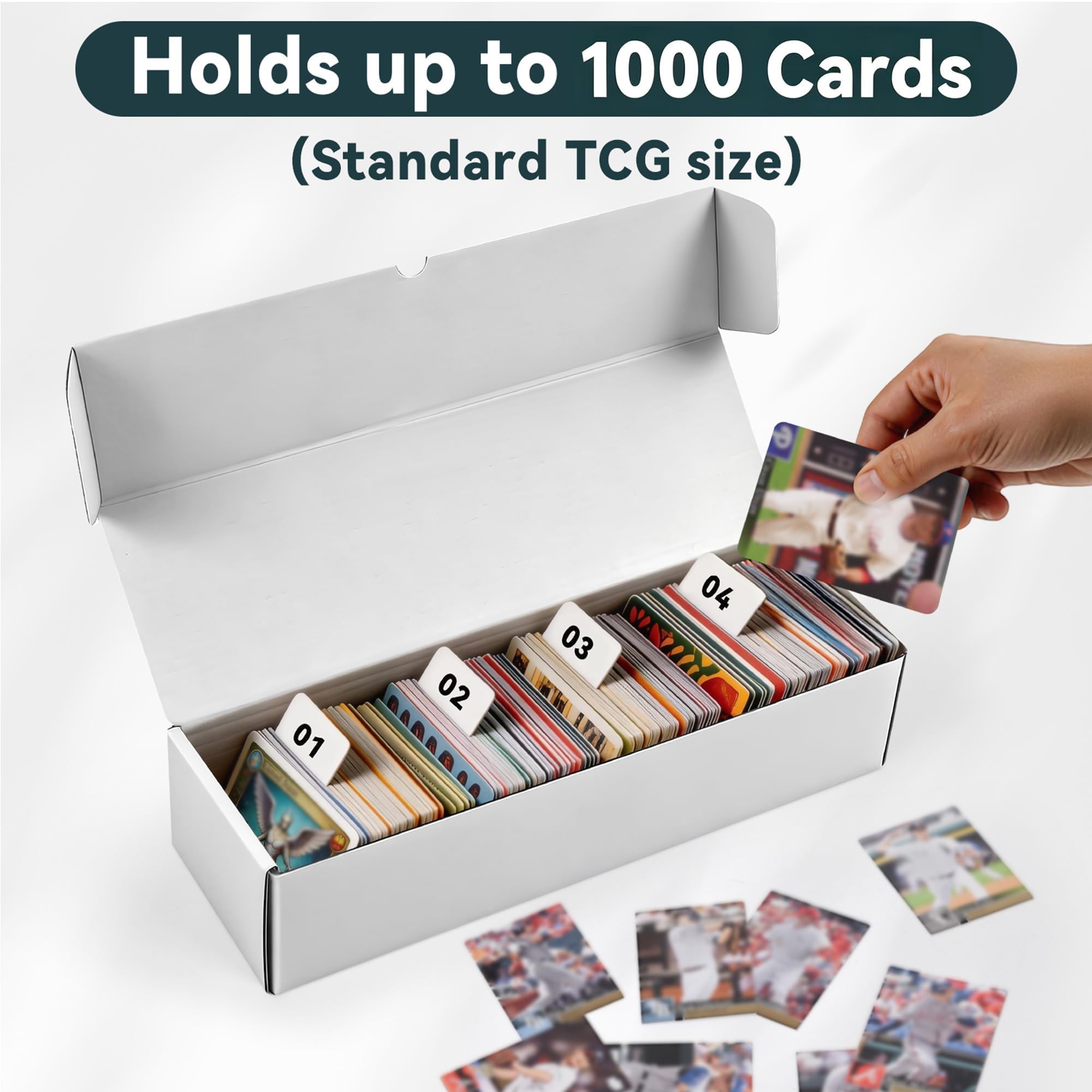 Amazon.co.jp: トレーディングカード収納ボックス 10個パック 1000枚