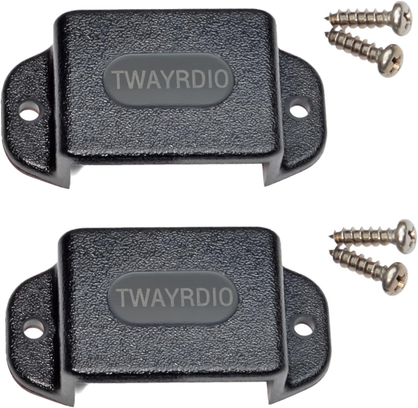 Dashboard Mount Holder for Handheld Radio, Belt Clip Hook with Screws for Motorola Talkabout Midland BaoFeng Retevis Yaesu Handhelds Walkie Talkie Two Way Radio, Pack of 2